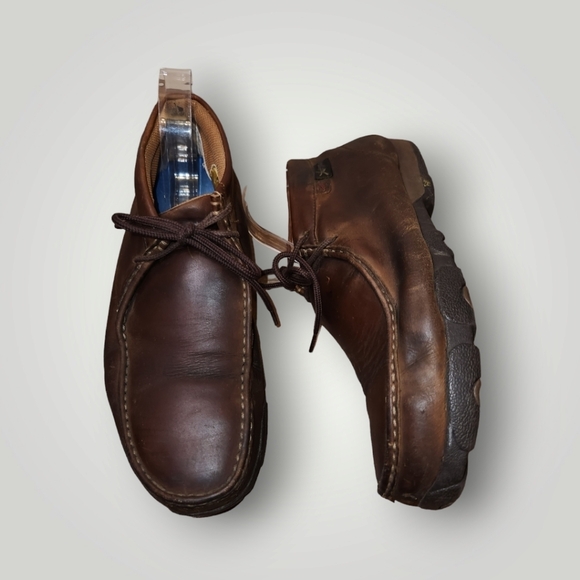 Twisted X mens mdmw001 brown leather Moccasins boots size 10 - Picture 9 of 15